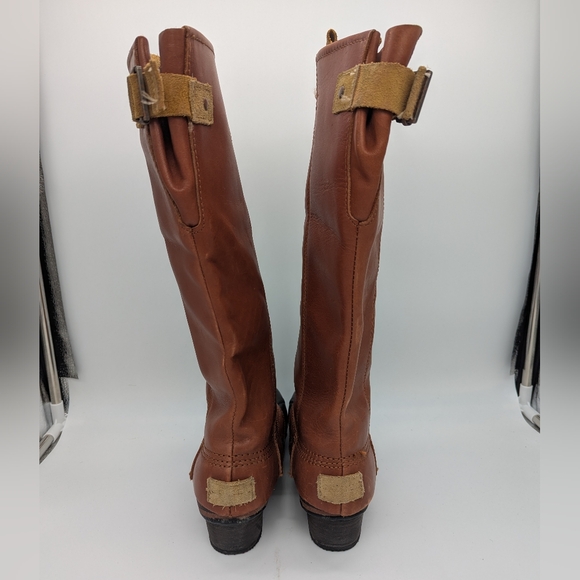 Vintage Sorel Slimpack Riding Boots Size 7 EU 38 Rare Cinnamon Spot On Front - Picture 5 of 12